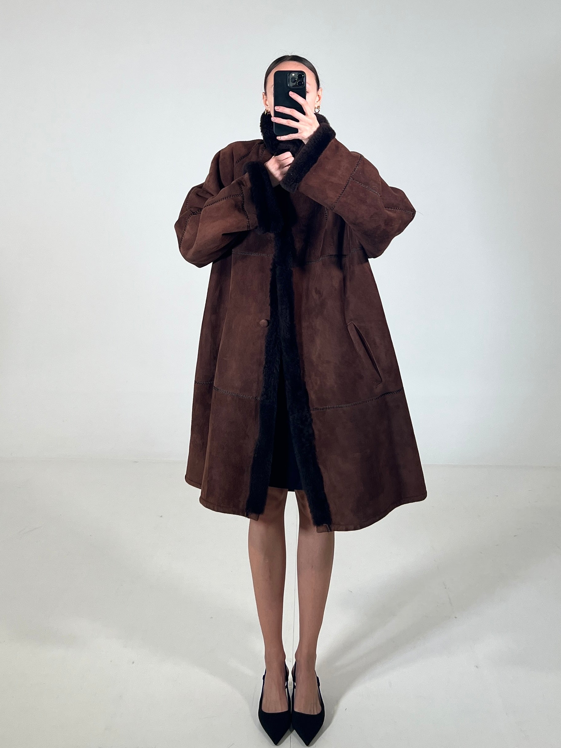 Montone vintage Shearling marrone tg 48 – Apotheke vintage