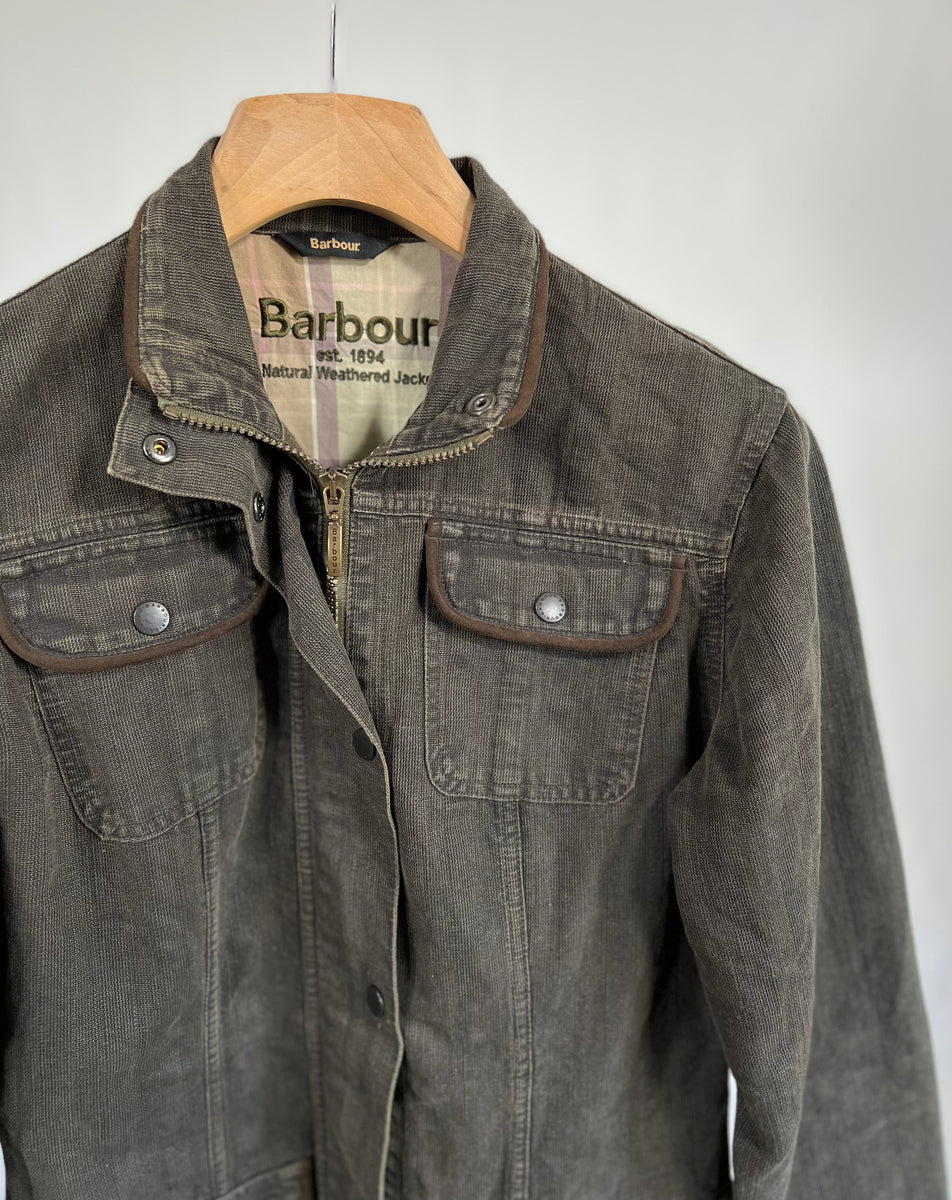 Barbour natural cheap weathered jacket