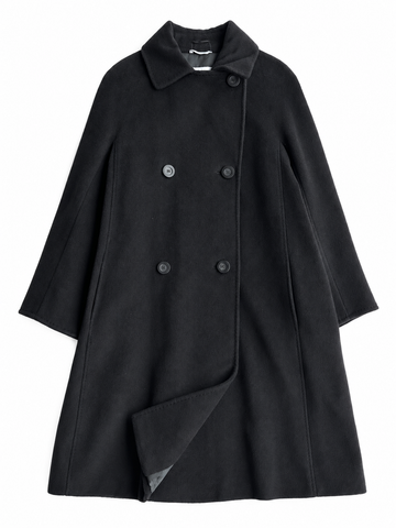 Cappotto vintage Max Mara nero cashmere tg 40
