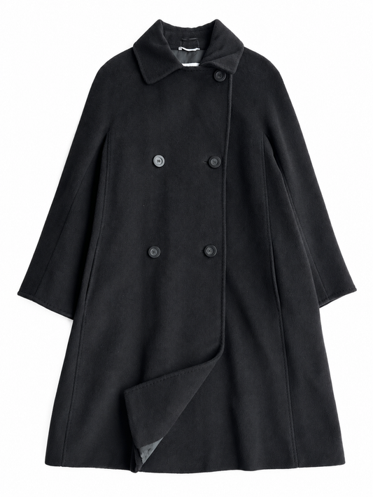 Cappotto vintage Max Mara nero cashmere tg 40