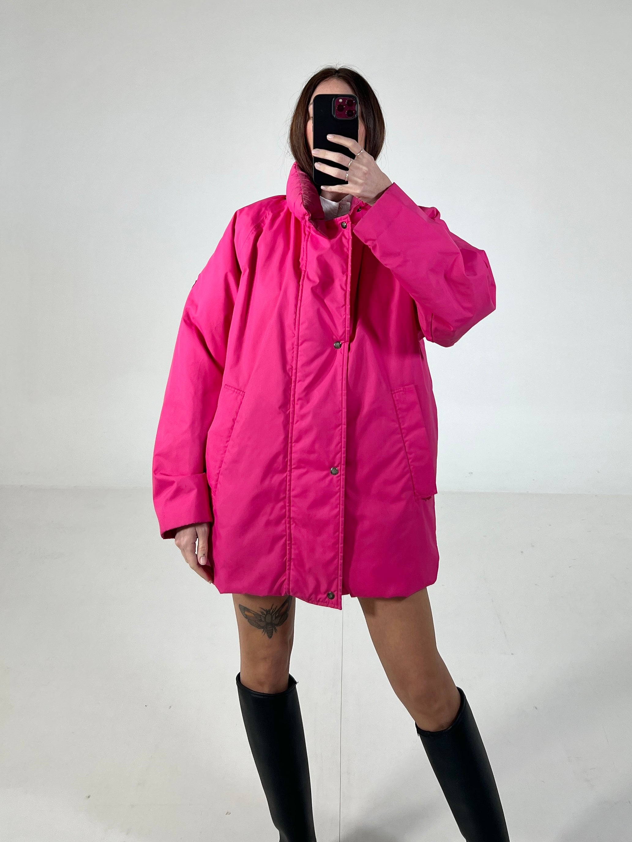 Giacca vintage Moncler rosa tg M