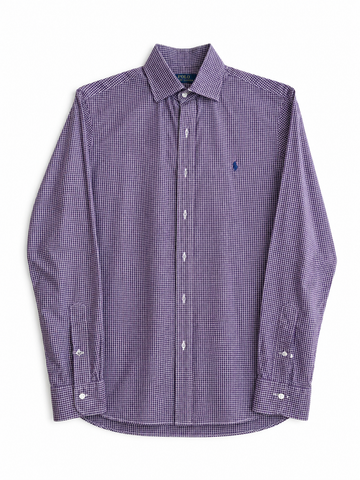 Camicia vintage Ralph Lauren quadri viola tg S