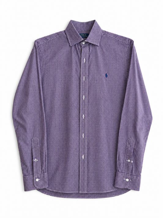 Camicia vintage Ralph Lauren quadri viola tg S