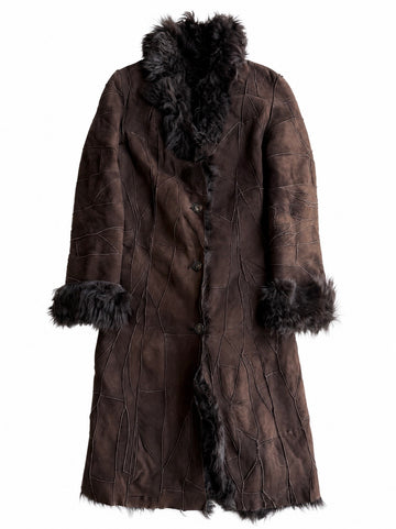 Montone cappotto Shearling Rick Owens aesthetic tg M