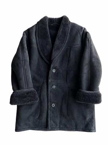 Montone Shearling vintage blunotte tg XL