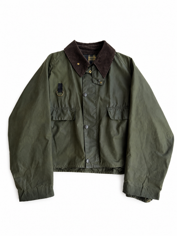 Giacca vintage Barbour Spey verde tg XL