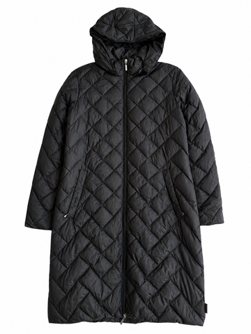 Giacca vintage Moncler Grenoble nero lungo tg M