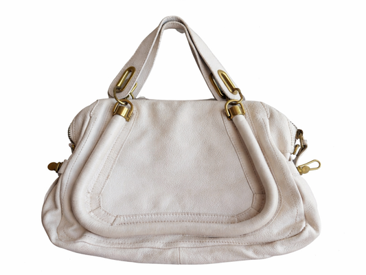 Borsa vintage Chloè pelle bianco