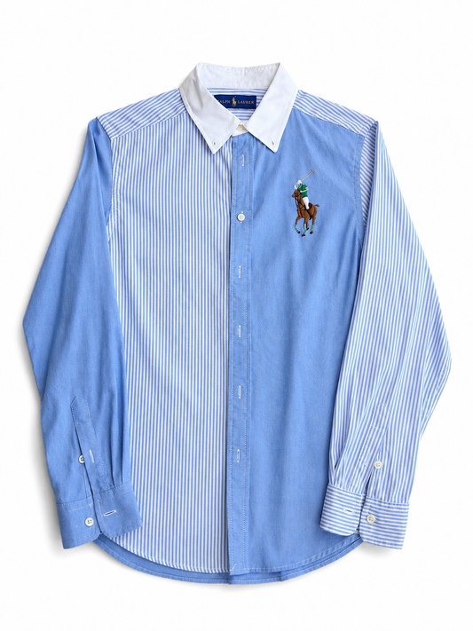 Camicia vintage Ralph Lauren azzurro righe tg S