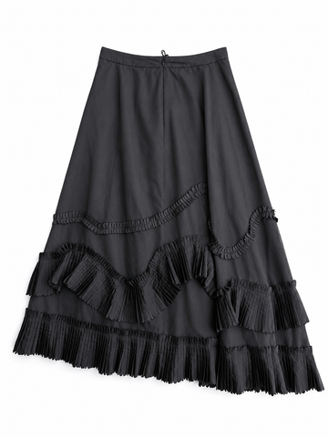 Gonna vintage Kenzo nero seta tg XS/S
