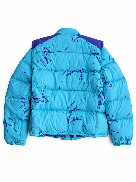 Giacca vintage Moncler Grenoble celeste tg 3