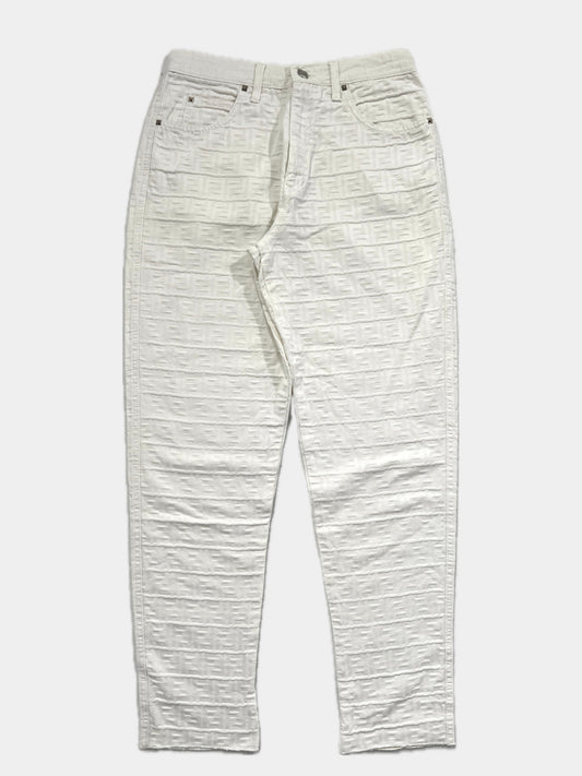 Pantaloni vintage Fendi monogram tg M