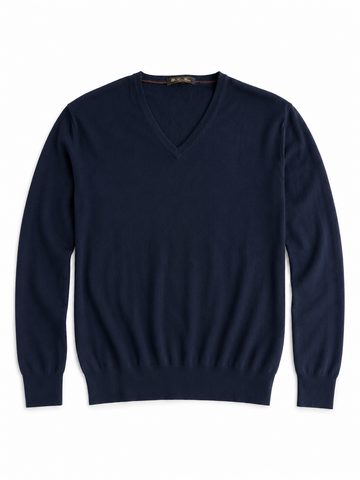 Maglia vintage Loro Piana cashmere blu tg L