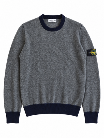 Maglia vintage Stone Island lana grigio tg S/M