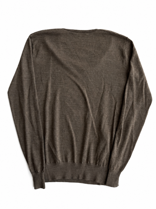 Maglia vintage Ralph Lauren lana merino marrone tg XS/S
