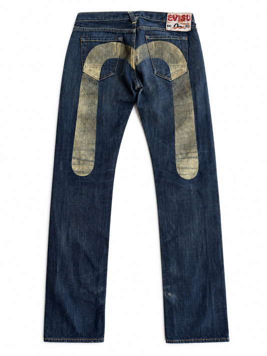 Jeans vintage EVISU denim Big Daicock tg 27