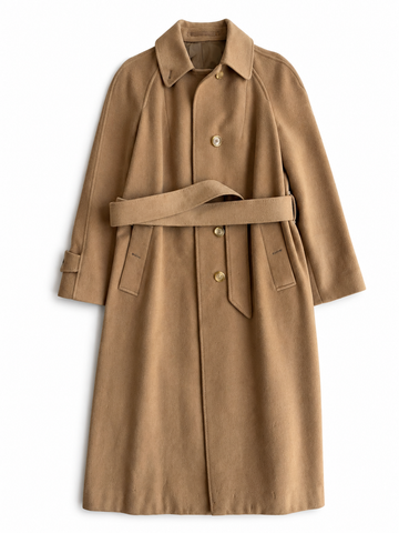 Cappotto vintage Burberry cammello con cintura tg S/M