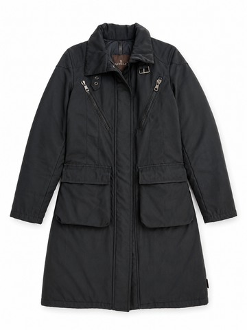 Giacca vintage Moncler piumino nero lungo tg S/M
