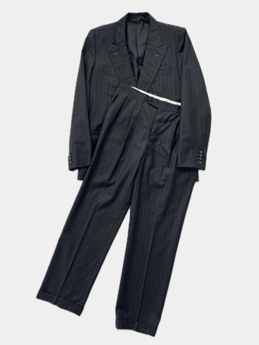 Abito vintage Loro Piana gessato lana tg M/L