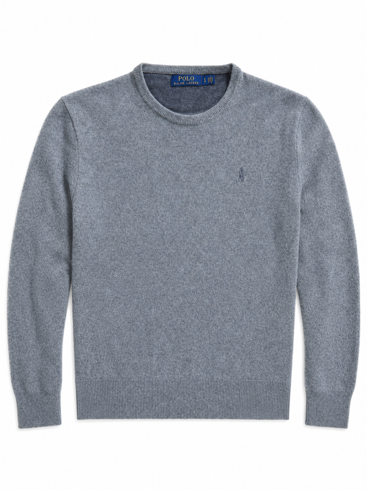 Maglia vintage Ralph Lauren lana merino grigio tg S