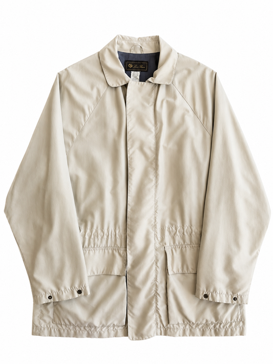 Giacca vintage Loro Piana avorio con coulisse tg L