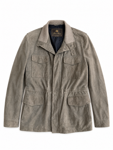 Giacca vintage Loro Piana Field jacket Suede tg 50