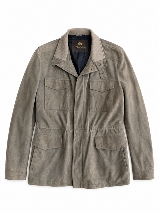 Giacca vintage Loro Piana Field jacket Suede tg 50