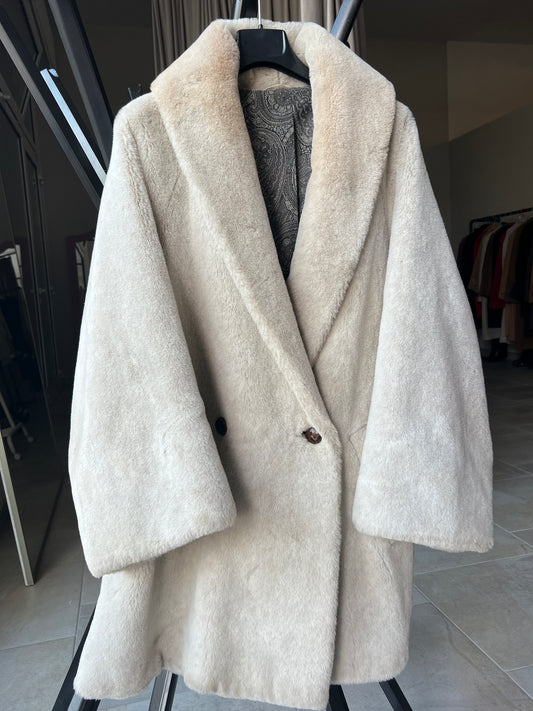 Pelliccia vintage Max Mara doppiopetto tg 40