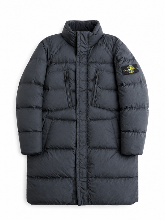 Giacca vintage Stone Island crinkle reps NY down long tg L