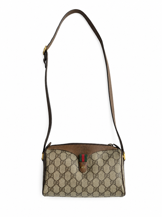 Borsa vintage Gucci monogram con tracolla