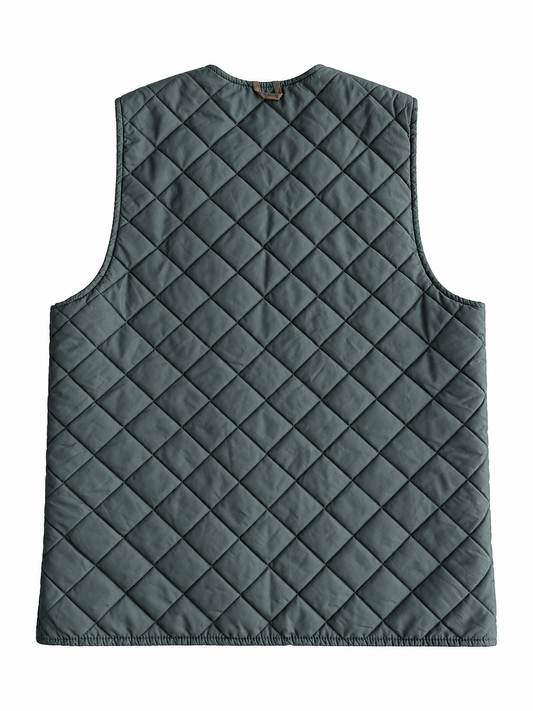 Interno Barbour vintage verde con zip tg C44