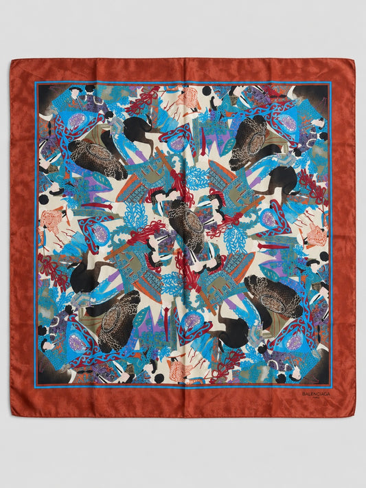 Foulard vintage Balenciaga seta