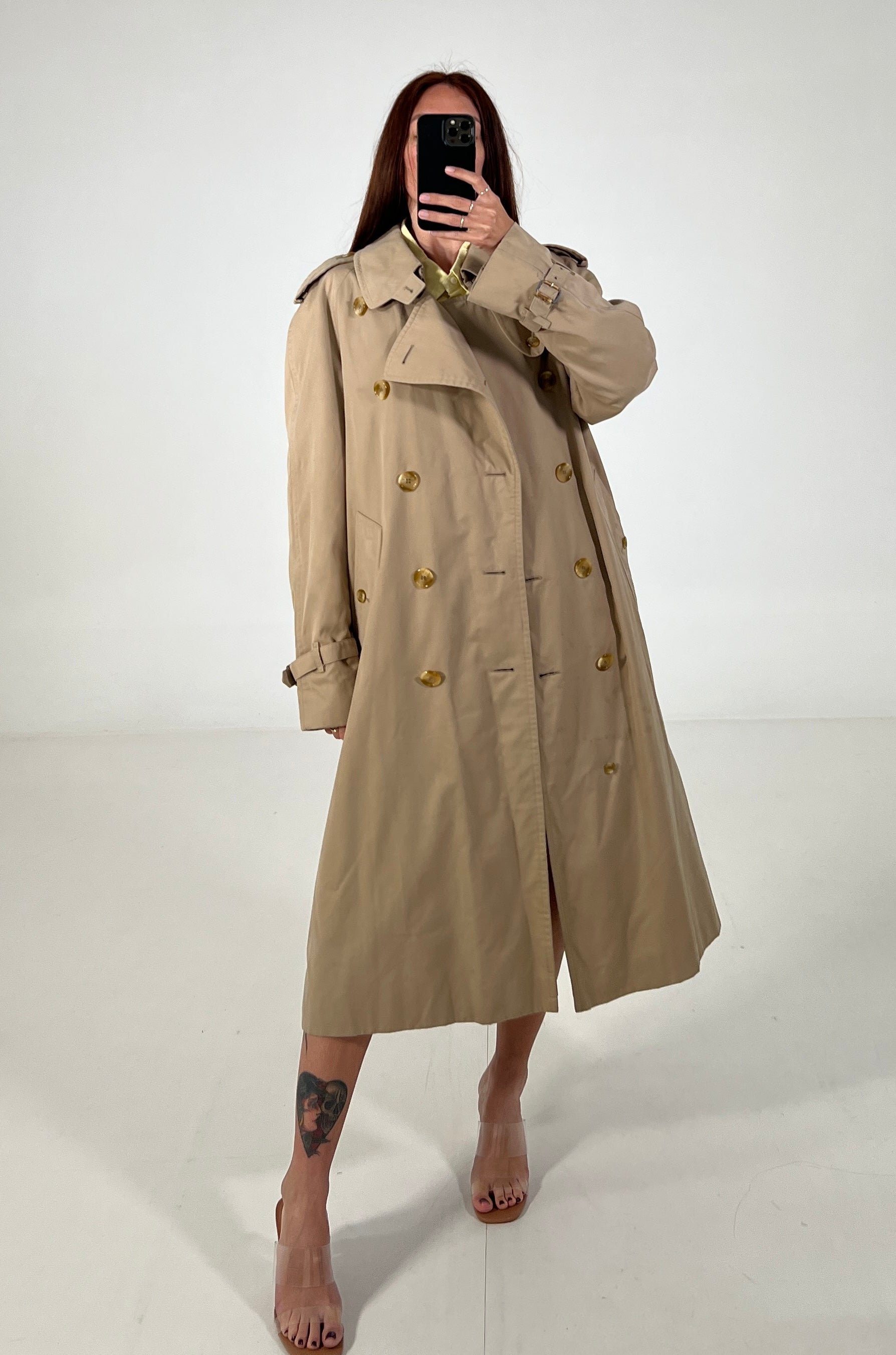 Trench vintage Burberry doppiopetto tg M/L