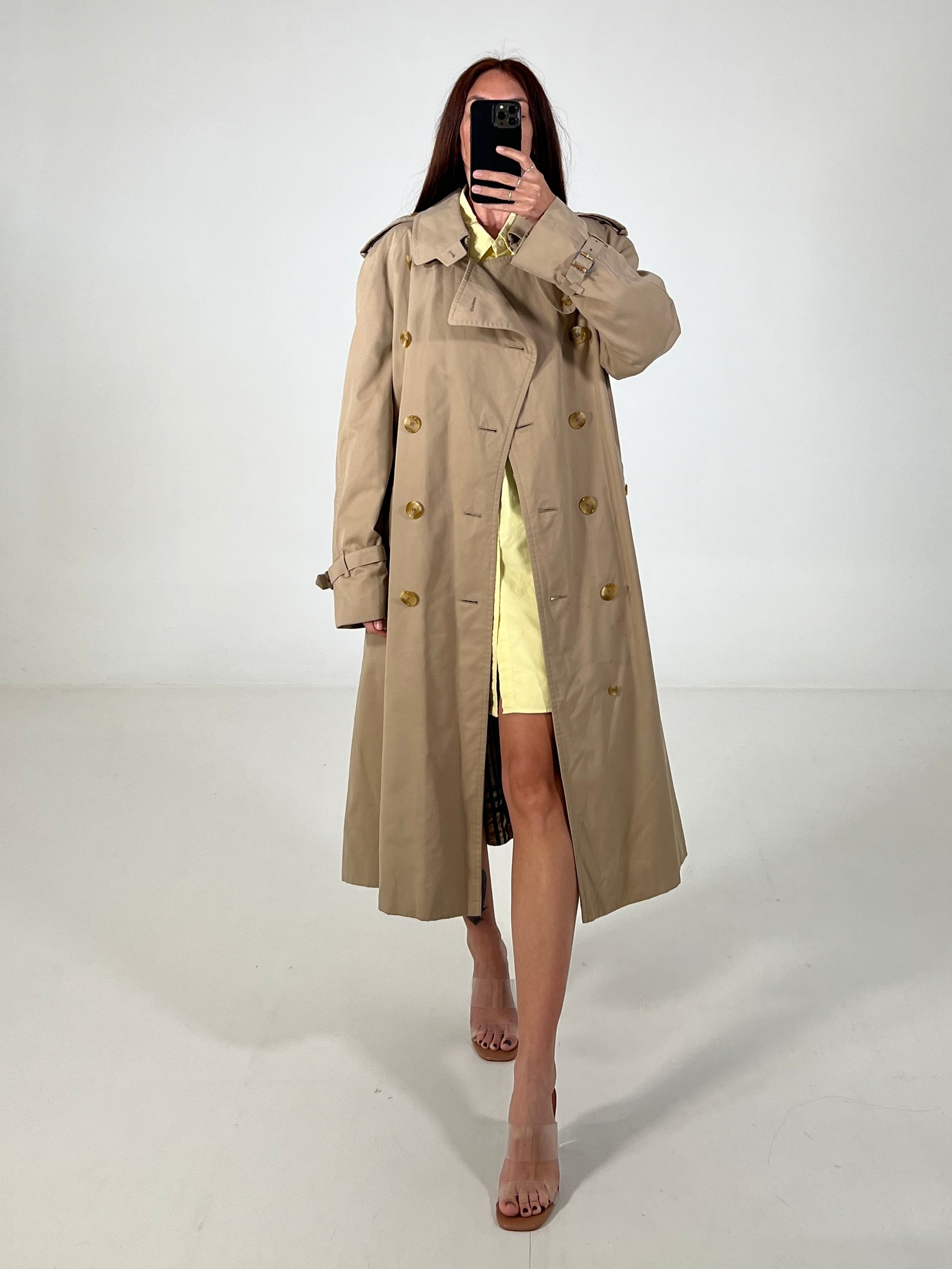 Trench vintage Burberry doppiopetto tg M/L