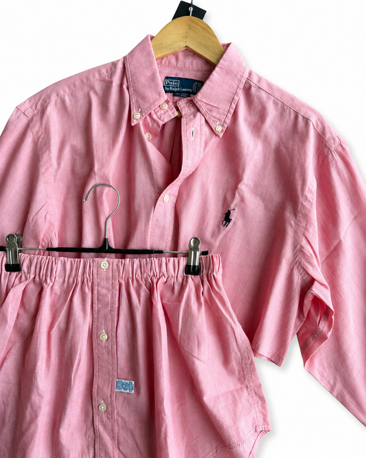 Coordinato vintage Ralph Lauren rosa tg U