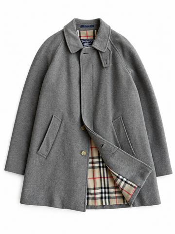 Cappotto vintage Burberry lana interno tartan tg L/XL
