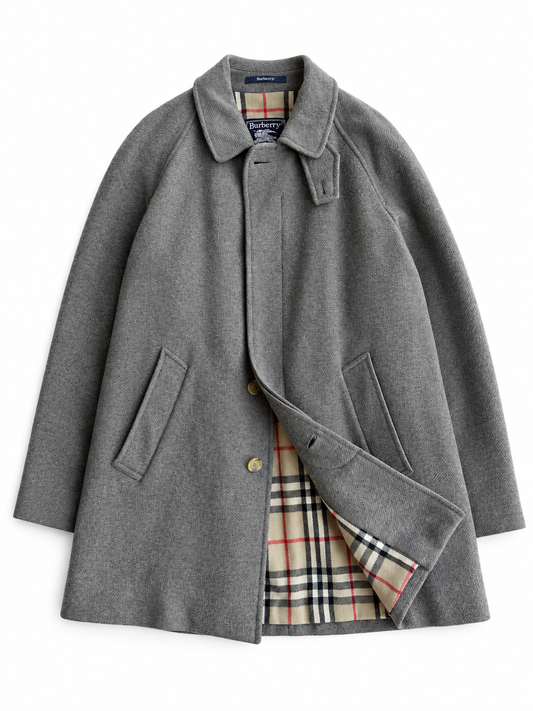 Cappotto vintage Burberry lana interno tartan tg L/XL