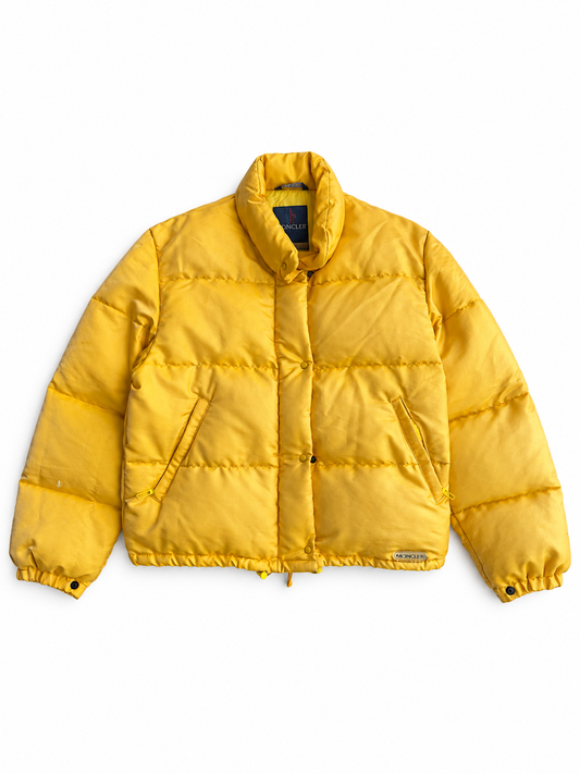 Giacca vintage Moncler grenoble giallo semicrop tg 2