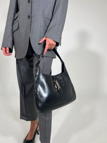 Borsa vintage Gucci Jackie nero pelle