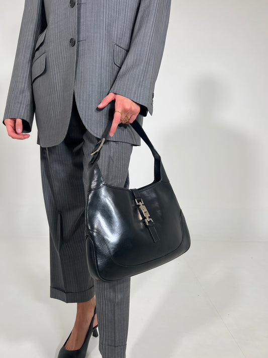 Borsa vintage Gucci Jackie nero pelle
