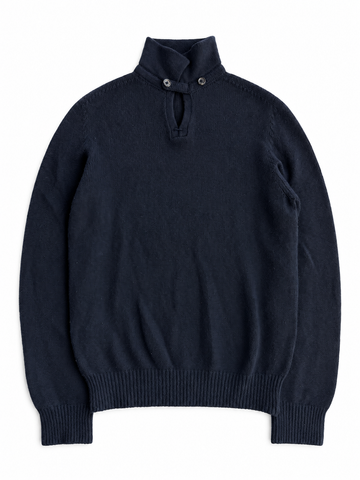 Maglia vintage Loro Piana 100% cashmere blu tg 50