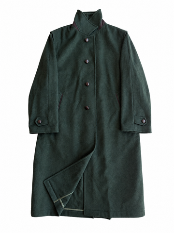 Cappotto Loden vintage verde lana tg XL+