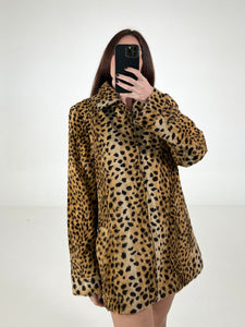 Pelliccia vintage YSL leopardo tg S/M