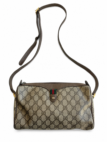 Borsa vintage Gucci monogram con tracolla