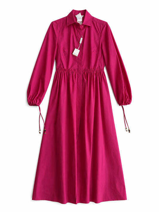 Vestito vintage Max Mara rosa con etichetta tg 38