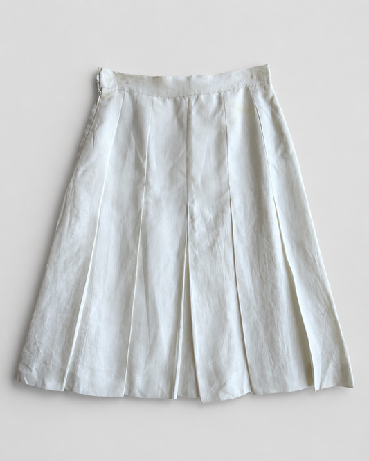 Gonna vintage Fendi lino bianco tg 40/42
