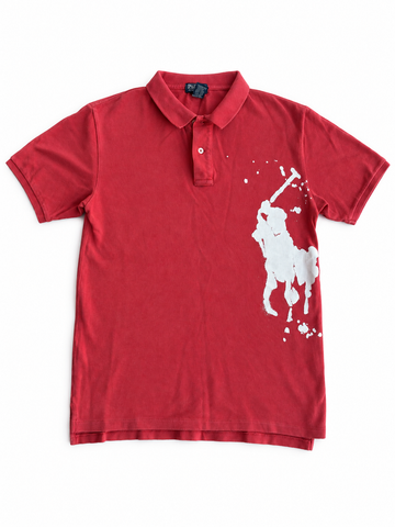 Polo vintage Ralph Lauren rosso tg M