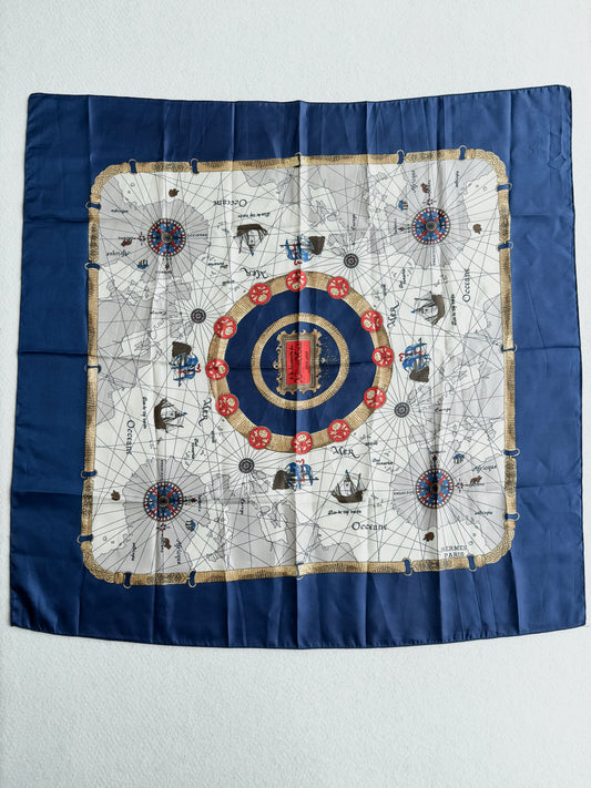 Foulard vintage Hermes in seta