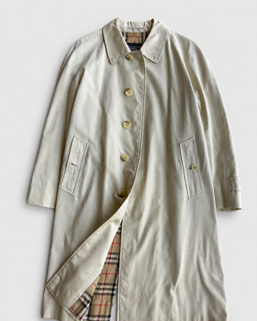 Trench vintage Burberry cotone beige tg M
