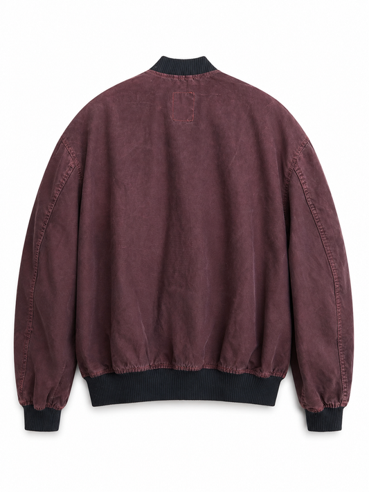 Giacca vintage Fay bomber bordeaux tg M